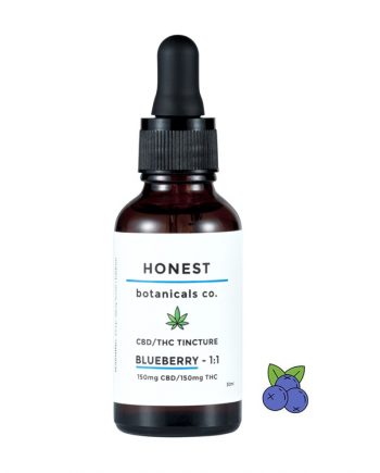 1 to 1 CBD/THC Blueberry Tincture from Honest Botanicals