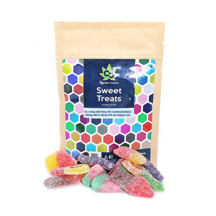 CBD and THC candy from Cannabis Cousins