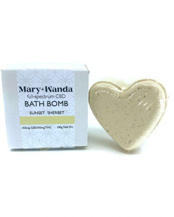 Sunset Sherbet CBD Bath Bomb from Mary+Wanda